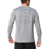 image:imageNORTHYARD Mens UPF 50 Sun Protection Shirts Long Sleeve Fishing Rash Guard UV SPF Outdoor Hiking Swimming TShirt Quick DryLightgrey