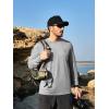 image:imageNORTHYARD Mens UPF 50 Sun Protection Shirts Long Sleeve Fishing Rash Guard UV SPF Outdoor Hiking Swimming TShirt Quick DryLightheather