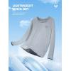 image:imageNORTHYARD Mens UPF 50 Sun Protection Shirts Long Sleeve Fishing Rash Guard UV SPF Outdoor Hiking Swimming TShirt Quick DryLightheather