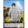 image:imageNORTHYARD Mens UPF 50 Sun Protection Shirts Long Sleeve Fishing Rash Guard UV SPF Outdoor Hiking Swimming TShirt Quick DryLightheather