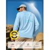 image:imageNORTHYARD Mens UPF 50 Sun Protection Shirts Long Sleeve Fishing Rash Guard UV SPF Outdoor Hiking Swimming TShirt Quick DrySkyblue
