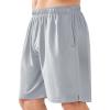 image:imageNORTHYARD Mens 10 Athletic Shorts Basketball Workout Gym Lightweight Quick Dry Shorts with Mesh amp Zip PocketsLightgrey