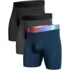 image:imageNORTHYARD Mens Athletic Underwear 3 Pack Breathable Activewear Undershorts Highperformance Boxer Briefs 4way StretchBlackDarkgreyNavy
