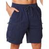 image:imageNORTHYARD Mens Cargo Hiking Shorts 9 Lightweight Quick Dry Athletic Shorts Outdoor Travel Active Fishing with Multi PocketsNavy