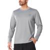 image:imageNORTHYARD Mens UPF 50 Sun Protection Shirts Long Sleeve Fishing Rash Guard UV SPF Outdoor Hiking Swimming TShirt Quick DryLightgrey