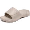 image:imageNORTHYARD Slippers for Women and Men Non Slip Quick Drying Shower Bathroom Pillow Slide Sandals Summer Comfort Beach ShoesKhaki