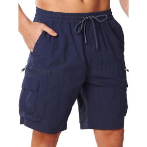 image:imageNORTHYARD Mens Cargo Hiking Shorts 9 Lightweight Quick Dry Athletic Shorts Outdoor Travel Active Fishing with Multi PocketsNavy