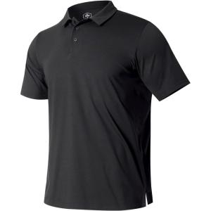 image:imageNORTHYARD Mens Golf Polo Shirt Short Sleeve Casual Work Activewear Performance T Shirts for Men Moisture Wicking Quick DryBlack