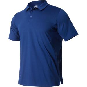 image:imageNORTHYARD Mens Golf Polo Shirt Short Sleeve Casual Work Activewear Performance T Shirts for Men Moisture Wicking Quick DryNavy