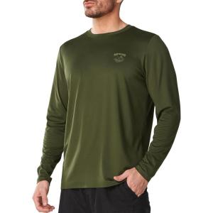 image:imageNORTHYARD Mens UPF 50 Sun Protection Shirts Long Sleeve Fishing Rash Guard UV SPF Outdoor Hiking Swimming TShirt Quick DryArmygreen