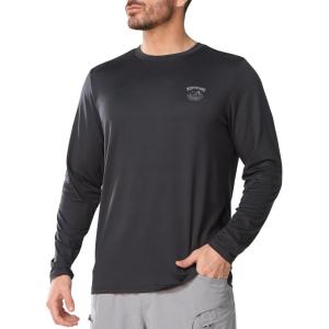 image:imageNORTHYARD Mens UPF 50 Sun Protection Shirts Long Sleeve Fishing Rash Guard UV SPF Outdoor Hiking Swimming TShirt Quick DryDarkgrey