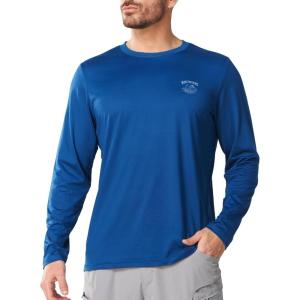 image:imageNORTHYARD Mens UPF 50 Sun Protection Shirts Long Sleeve Fishing Rash Guard UV SPF Outdoor Hiking Swimming TShirt Quick DryRoyalblue