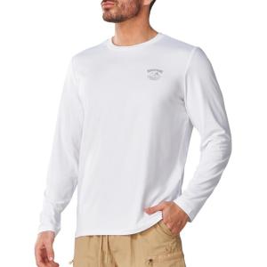 image:imageNORTHYARD Mens UPF 50 Sun Protection Shirts Long Sleeve Fishing Rash Guard UV SPF Outdoor Hiking Swimming TShirt Quick DryWhite