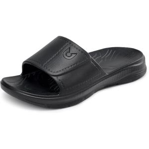 image:imageNORTHYARD Slippers for Women and Men Non Slip Quick Drying Shower Bathroom Pillow Slide Sandals Summer Comfort Beach ShoesBlack