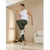image:imageNORTHYARD Mens Joggers Athletic Workout Track Pants Running Gym Training Sweatpants with Zipper Pockets Open HemArmygreen