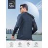 image:imageNORTHYARD Mens Sun Protection Shirt UPF 50 Hoodie Long Sleeve Fishing Swim Rash Guard Shirts UV SPF Lightweight RunningCoolgrey