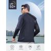image:imageNORTHYARD Mens Sun Protection Shirt UPF 50 Hoodie Long Sleeve Fishing Swim Rash Guard Shirts UV SPF Lightweight RunningDarkgrey