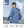 image:imageNORTHYARD Mens Sun Protection Shirt UPF 50 Hoodie Long Sleeve Fishing Swim Rash Guard Shirts UV SPF Lightweight RunningFederalblue