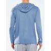 image:imageNORTHYARD Mens Sun Protection Shirt UPF 50 Hoodie Long Sleeve Fishing Swim Rash Guard Shirts UV SPF Lightweight RunningFederalblue