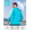 image:imageNORTHYARD Mens Sun Protection Shirt UPF 50 Hoodie Long Sleeve Fishing Swim Rash Guard Shirts UV SPF Lightweight RunningLakeblue