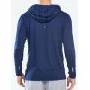 image:imageNORTHYARD Mens Sun Protection Shirt UPF 50 Hoodie Long Sleeve Fishing Swim Rash Guard Shirts UV SPF Lightweight RunningNavy