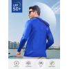 image:imageNORTHYARD Mens Sun Protection Shirt UPF 50 Hoodie Long Sleeve Fishing Swim Rash Guard Shirts UV SPF Lightweight RunningRoyalblue