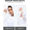 image:imageNORTHYARD Mens Sun Protection Shirt UPF 50 Hoodie Long Sleeve Fishing Swim Rash Guard Shirts UV SPF Lightweight RunningWhite