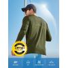 image:imageNORTHYARD Mens Swim Shirts Sun Protection Long Sleeve Beach Rash Guard UPF 50 SPF UV Fishing TShirt Quick Dry LightweightArmygreen