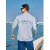 image:imageNORTHYARD Mens Swim Shirts Sun Protection Long Sleeve Beach Rash Guard UPF 50 SPF UV Fishing TShirt Quick Dry LightweightLightgrey