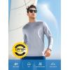 image:imageNORTHYARD Mens Swim Shirts Sun Protection Long Sleeve Beach Rash Guard UPF 50 SPF UV Fishing TShirt Quick Dry LightweightLightgrey