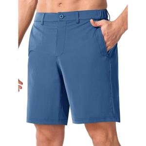 image:imageNORTHYARD Mens Golf Hybrid Shorts Stretch Work Dress Short 9 Lightweight Quick Dry Casual Summer Shorts with 6 PocketsFederalblue