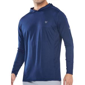 image:imageNORTHYARD Mens Sun Protection Shirt UPF 50 Hoodie Long Sleeve Fishing Swim Rash Guard Shirts UV SPF Lightweight RunningNavy