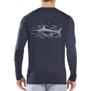 image:imageNORTHYARD Mens Swim Shirts Sun Protection Long Sleeve Beach Rash Guard UPF 50 SPF UV Fishing TShirt Quick Dry LightweightDarkgrey
