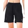 image:imageNORTHYARD Womens Athletic Hiking Shorts Quick Dry Active Running Lightweight Shorts for Gym Workout with 3 Zipper PocketsBlack