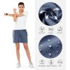 image:imageNORTHYARD Womens Athletic Hiking Shorts Quick Dry Active Running Lightweight Shorts for Gym Workout with 3 Zipper PocketsFederalblue