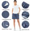 image:imageNORTHYARD Womens Athletic Hiking Shorts Quick Dry Active Running Lightweight Shorts for Gym Workout with 3 Zipper PocketsFederalblue