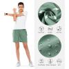 image:imageNORTHYARD Womens Athletic Hiking Shorts Quick Dry Active Running Lightweight Shorts for Gym Workout with 3 Zipper PocketsJasminegreen