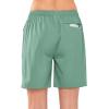 image:imageNORTHYARD Womens Athletic Hiking Shorts Quick Dry Active Running Lightweight Shorts for Gym Workout with 3 Zipper PocketsJasminegreen