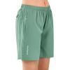 image:imageNORTHYARD Womens Athletic Hiking Shorts Quick Dry Active Running Lightweight Shorts for Gym Workout with 3 Zipper PocketsJasminegreen
