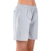 image:imageNORTHYARD Womens Athletic Hiking Shorts Quick Dry Active Running Lightweight Shorts for Gym Workout with 3 Zipper PocketsLightgrey