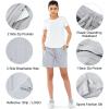 image:imageNORTHYARD Womens Athletic Hiking Shorts Quick Dry Active Running Lightweight Shorts for Gym Workout with 3 Zipper PocketsLightgrey