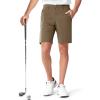 image:imageNORTHYARD Mens Golf Shorts 9 Work Dress Hybrid Short Lightweight Quick Dry Stretch Casual Summer Shorts with 6 PocketsDarkkhaki