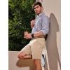 image:imageNORTHYARD Mens Golf Shorts 9 Work Dress Hybrid Short Lightweight Quick Dry Stretch Casual Summer Shorts with 6 PocketsLightkhaki