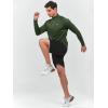 image:imageNORTHYARD Mens Quarter Zip Pullover Athletic Running 14 Zip Long Sleeve Pullovers Quick Dry Lightweight Tennis Gym ShirtsArmygreen
