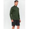 image:imageNORTHYARD Mens Quarter Zip Pullover Athletic Running 14 Zip Long Sleeve Pullovers Quick Dry Lightweight Tennis Gym ShirtsArmygreen