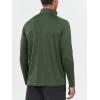 image:imageNORTHYARD Mens Quarter Zip Pullover Athletic Running 14 Zip Long Sleeve Pullovers Quick Dry Lightweight Tennis Gym ShirtsArmygreen