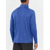 image:imageNORTHYARD Mens Quarter Zip Pullover Athletic Running 14 Zip Long Sleeve Pullovers Quick Dry Lightweight Tennis Gym ShirtsDarkblue