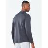 image:imageNORTHYARD Mens Quarter Zip Pullover Athletic Running 14 Zip Long Sleeve Pullovers Quick Dry Lightweight Tennis Gym ShirtsDarkgrey