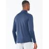 image:imageNORTHYARD Mens Quarter Zip Pullover Athletic Running 14 Zip Long Sleeve Pullovers Quick Dry Lightweight Tennis Gym ShirtsFederalblue
