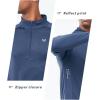 image:imageNORTHYARD Mens Quarter Zip Pullover Athletic Running 14 Zip Long Sleeve Pullovers Quick Dry Lightweight Tennis Gym ShirtsFederalblue